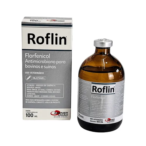 Roflin 100ml - Florfenicol 30% Antibiótico Injetável para Bovinos e Suínos | Agener União