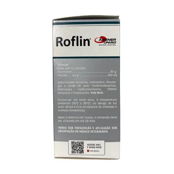 Roflin 100ml Florfenicol Injetável Bovinos | Agener União