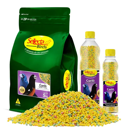 Ração Extrusada Premium Curió, Bicudo e Azulão 5kg