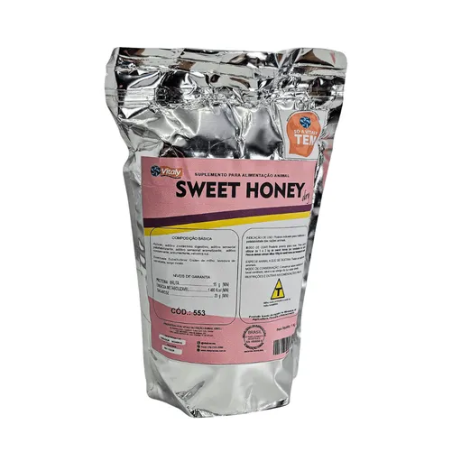 Sweet Honey Dry 1kg - Palatabilizante e Adoçante para Rações de Suínos | Vitaly