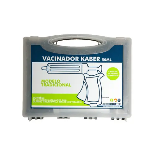 Vacinador Automático Kaber Cabo Fechado Tradicional 50ml
