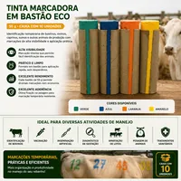 Tinta Marcadora em Bastão Eco 55 g | Caixa com 10 Unidades - imagem 2