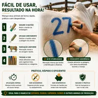 Tinta Marcadora em Bastão Eco 55 g | Caixa com 10 Unidades - imagem 3