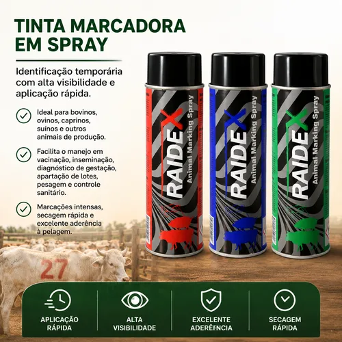 Tinta Marcadora em Spray Raidex