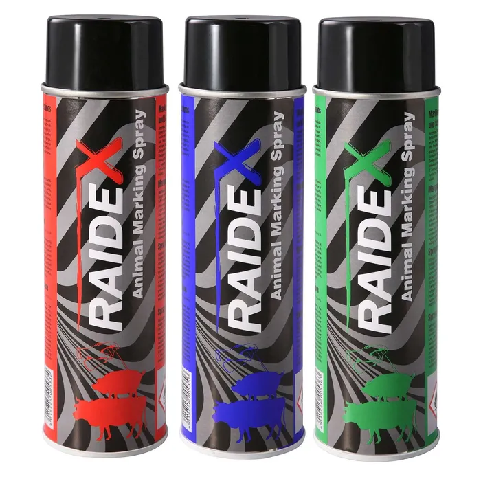 Tinta Marcadora em Spray Raidex 500 ml para Identificação Animal