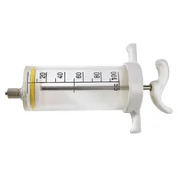 Vacinador 100 ml Plexi Branco para Uso Veterinário - imagem 1