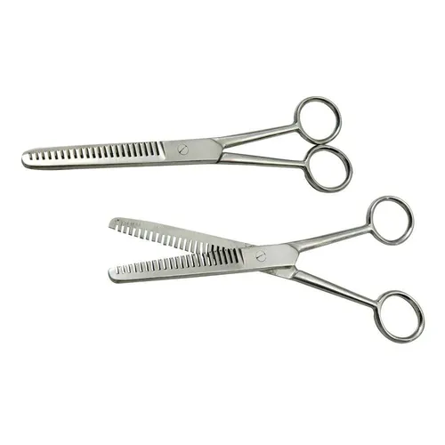Tesoura Para Crinas Pente Largo 18cm