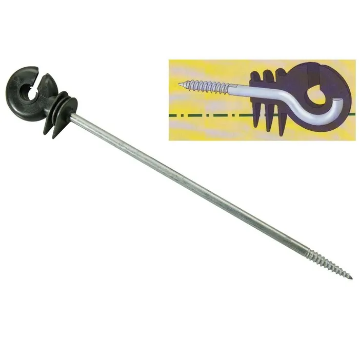 Isolador Parafuso Reforçado Comprido 19 cm (Pct c/ 10un)
