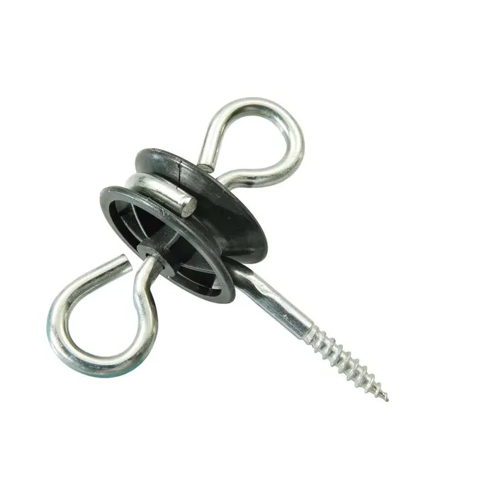 Isolador Parafuso para Porteira com Anel Duplo (Pct c/ 10un)