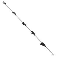 Vareta Fibra de Vidro 110cm 4 Ilhós Para Fio e Fita 20mm - imagem 1