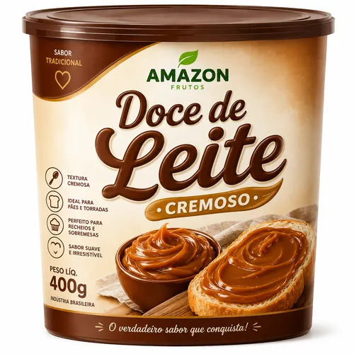 Doce de Leite Cremoso Amazon Frutos 400g – Tradicional