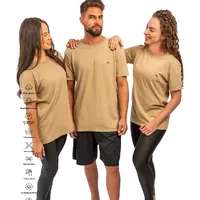 Camiseta Capuccino 100% Algodão Premium Sustentável - fibra natural que não desbota - imagem 1