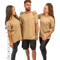 Camiseta 100% Algodão Premium Cappuccino Sustentável - imagem 1