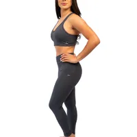 Legging Grey com bolsos laterais - zero transparência, proteção UV, compressão inteligente e secagem rápida - imagem 3