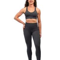 Legging Grey com bolsos laterais - zero transparência, proteção UV, compressão inteligente e secagem rápida - imagem 4