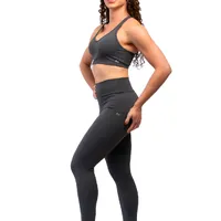 Legging Grey com bolsos laterais - zero transparência, proteção UV, compressão inteligente e secagem rápida - imagem 5