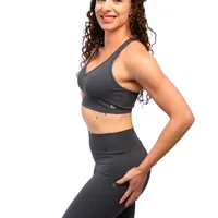 Legging Grey com bolsos laterais - zero transparência, proteção UV, compressão inteligente e secagem rápida - imagem 7