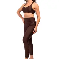 Legging Shine Performance Marrom café - imagem 3