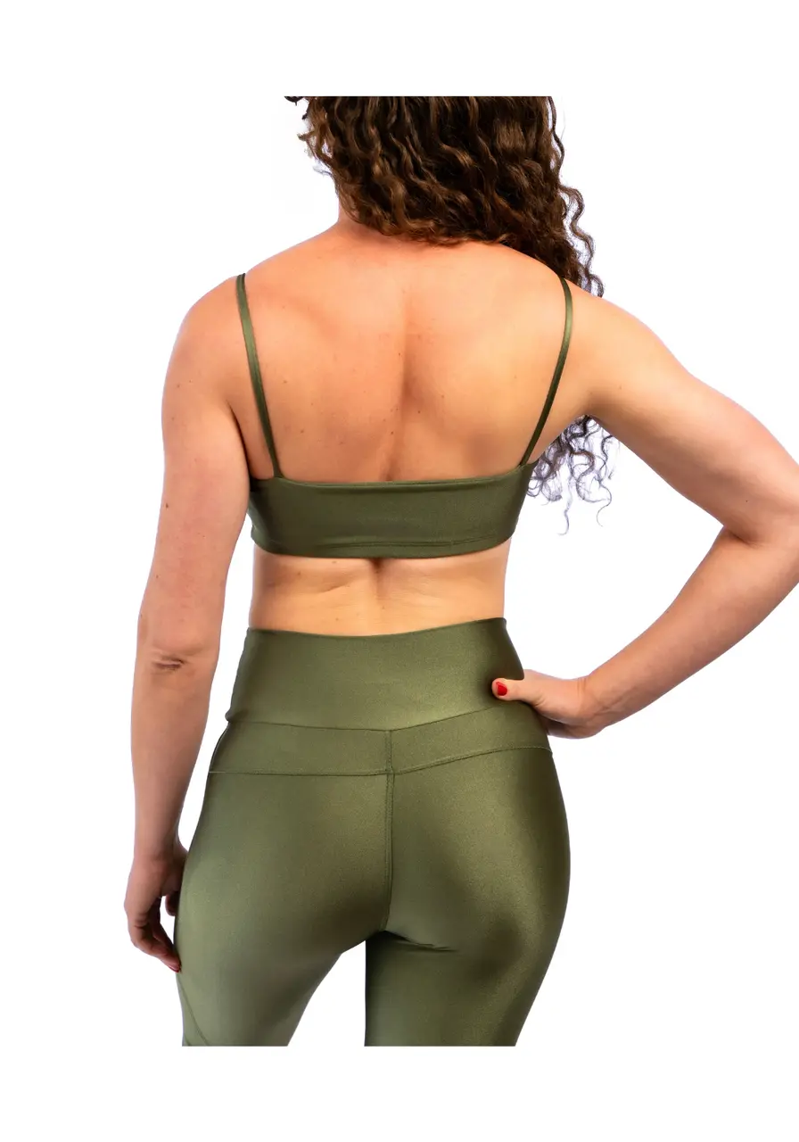 Top Shine Performance Verde Floresta Recortes