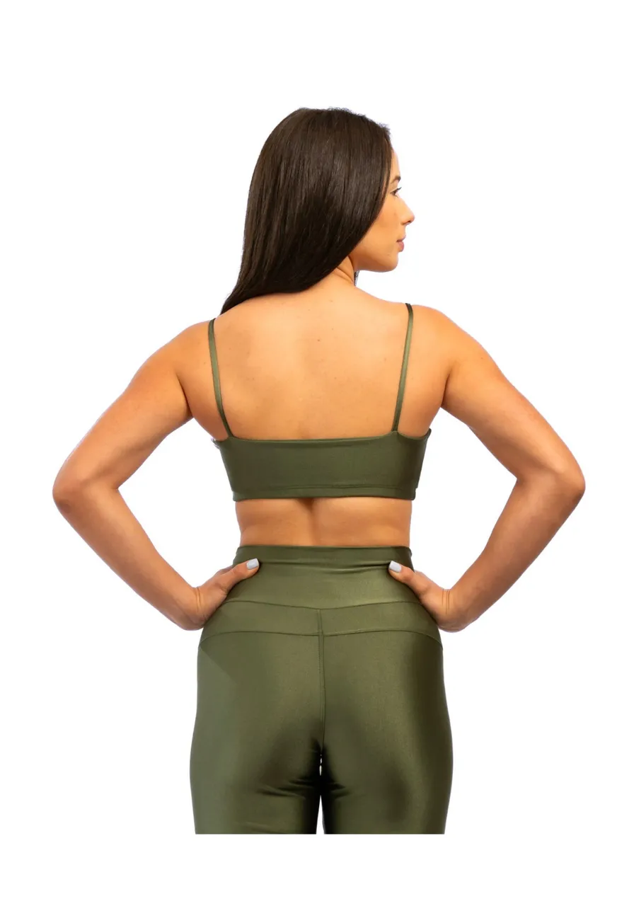 Top Forest Green - Brilho elegante, proteção UV, durabilidade superior, extremo conforto, tecido duplo, secagem rápida