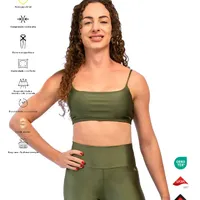 Top Forest Green - Brilho elegante, proteção UV, durabilidade superior, extremo conforto, tecido duplo, secagem rápida - imagem 2