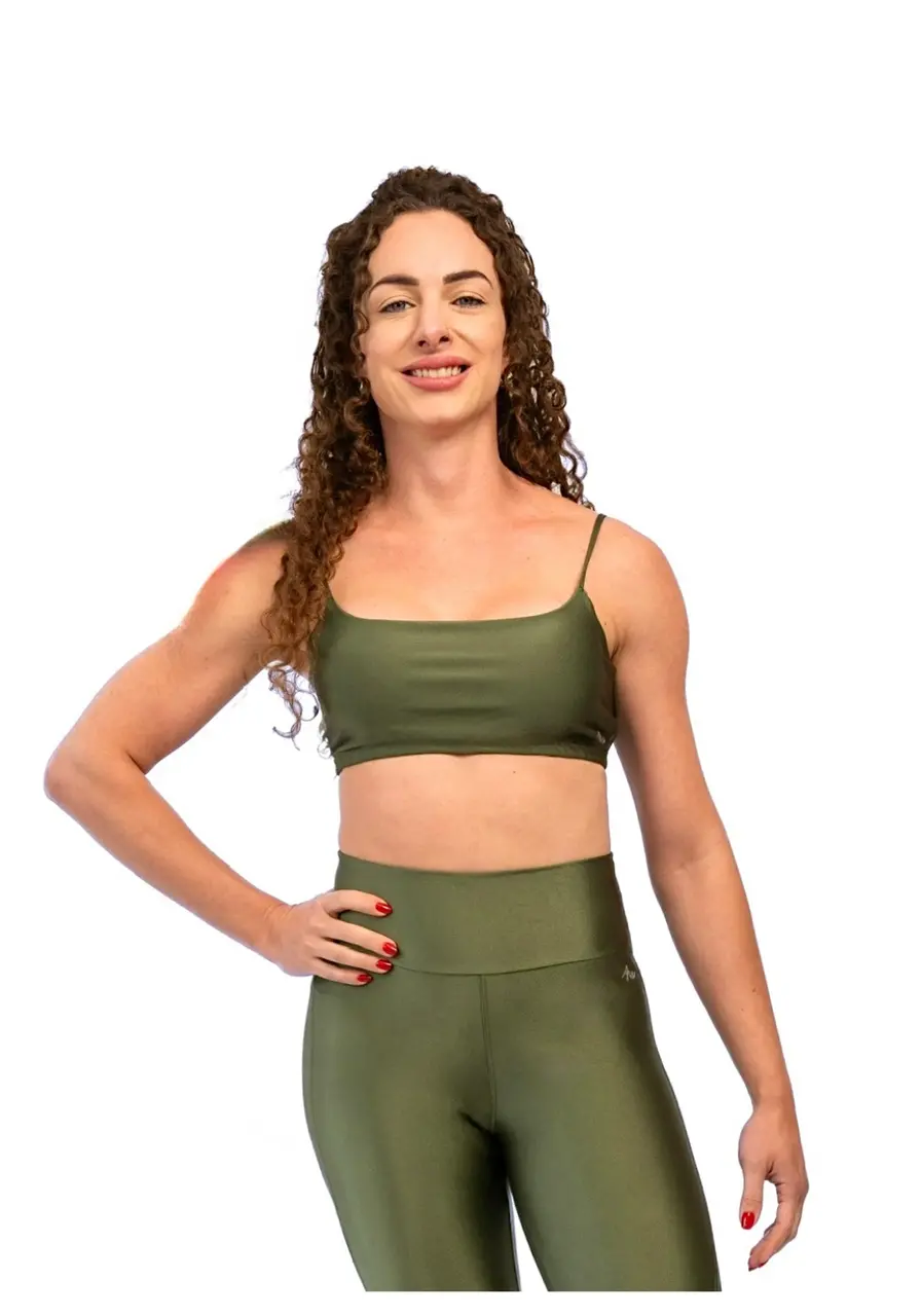 Top Shine Performance Verde Floresta Recortes