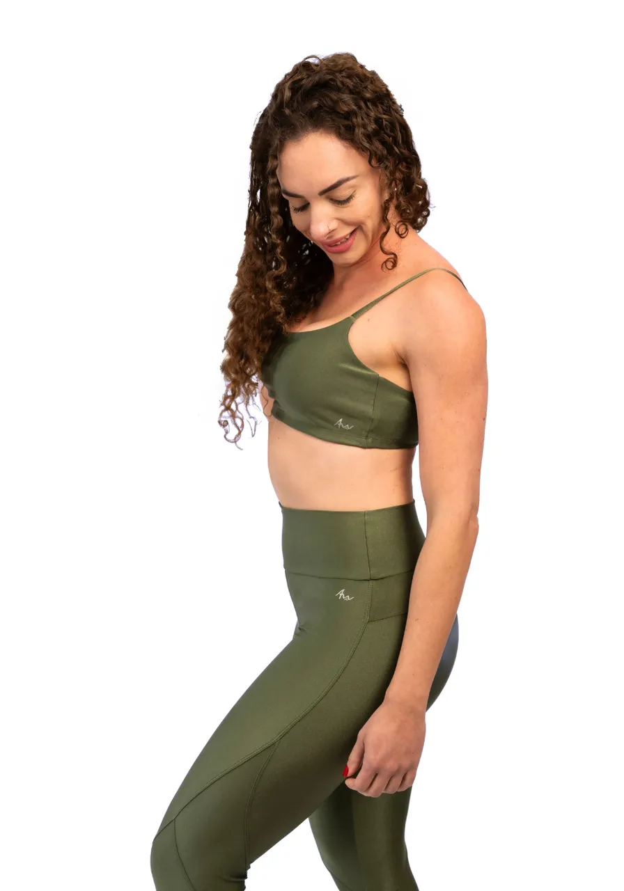 Top Forest Green - Brilho elegante, proteção UV, durabilidade superior, extremo conforto, tecido duplo, secagem rápida