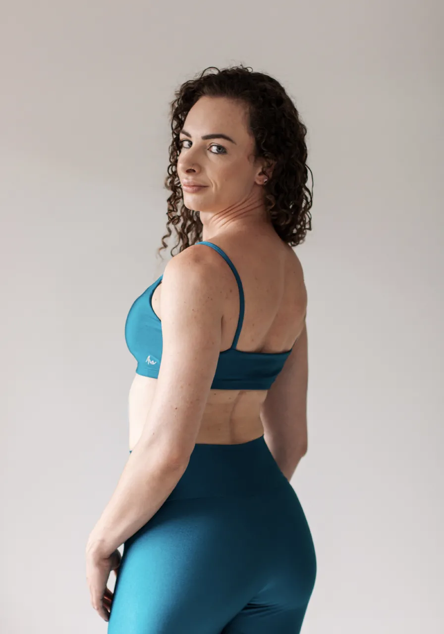 Legging Pacific - Brilho elegante, proteção UV, zero transparência, durabilidade superior, secagem rápida