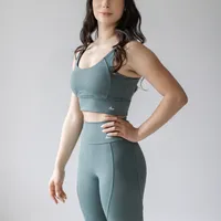 Legging Deep Green - modeladora, zero transparência, proteção UV, compressão inteligente e secagem rápida - imagem 5
