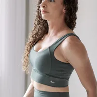 Top Deep Green Modelador - alta sustentação, proteção UV, tecido duplo, secagem rápida - imagem 7