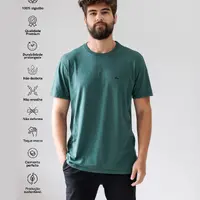 Camiseta 100% algodão Premium Verde Esmeralda - imagem 1