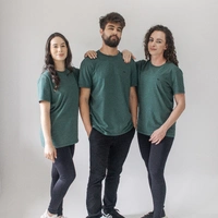 Camiseta 100% algodão Premium Verde Esmeralda - imagem 7