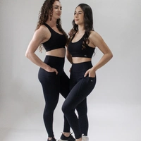 Top High Performance Ultra Black com bolso - imagem 7