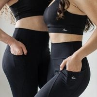 Top High Performance Ultra Black com bolso - imagem 4