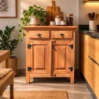 Arcaz Buffet de Madeira 80 cm com 2 Portas | Arte Velha - imagem 1