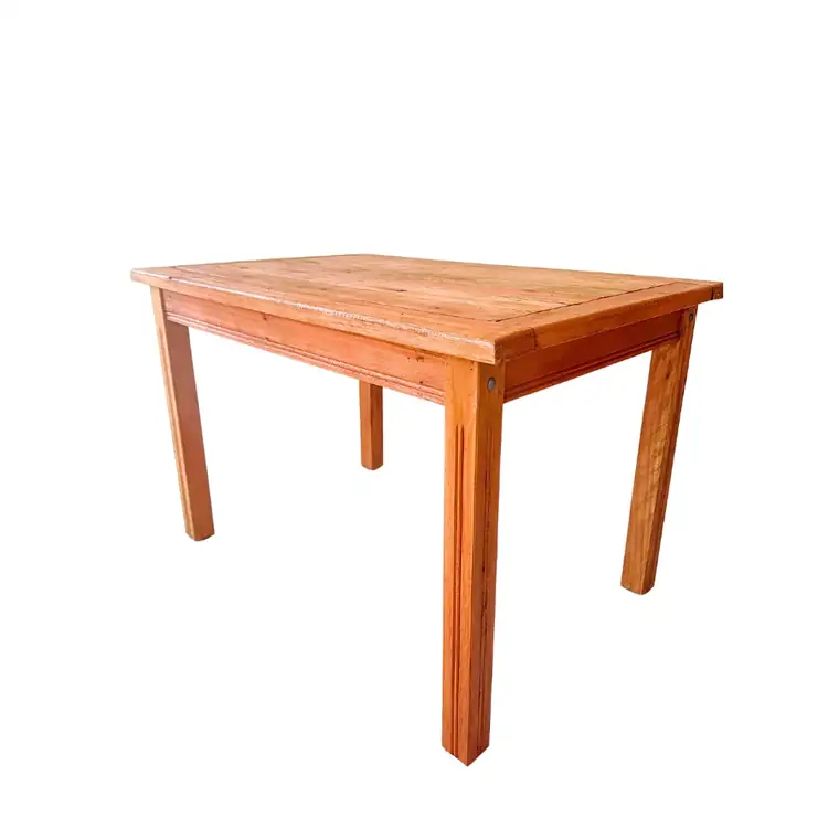Mesa de Madeira Maciça Mineira Frisada 140 cm