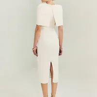 Vestido De Noiva Com Sobreposição No Ombro Off White Timelees Love - imagem 3