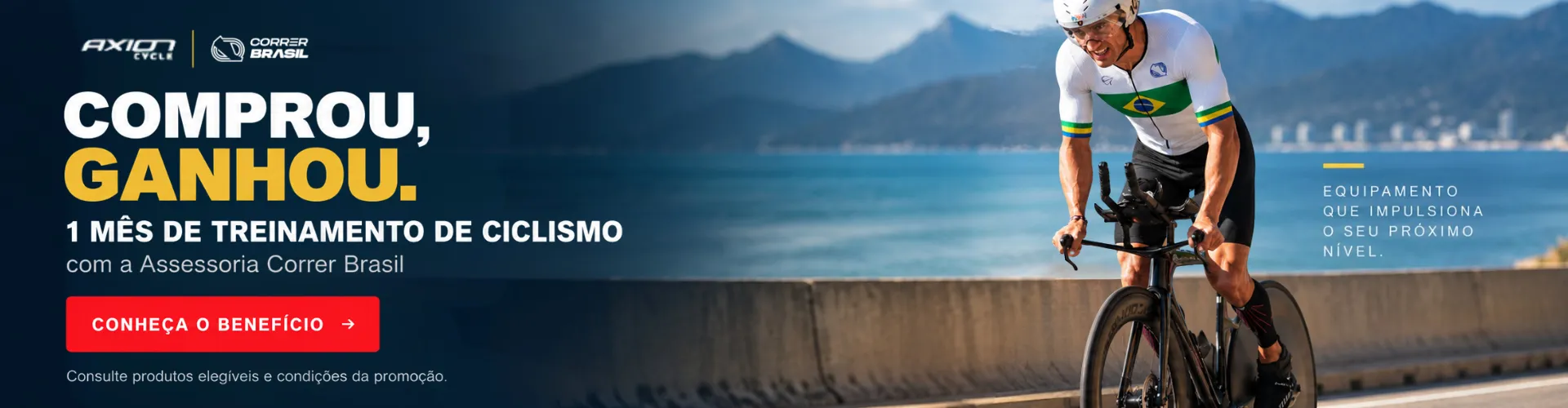 Banner Parceria Correr Brasil - Comprou, Ganhou