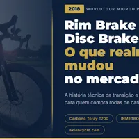 Rim Brake vs Disc Brake em Carbono: O Que Realmente Mudou no Mercado