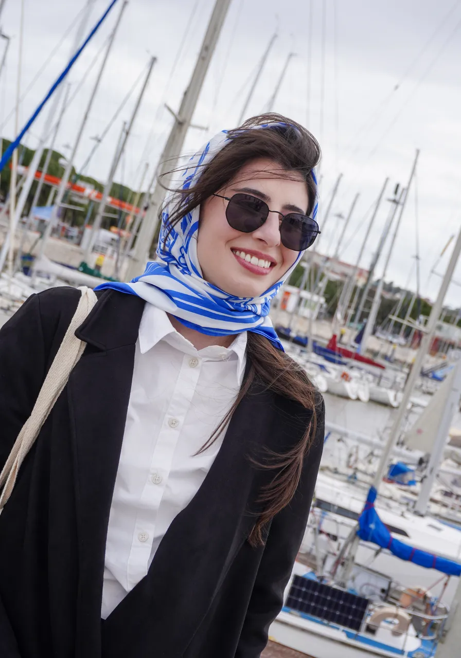 Lenço Caju Azul Maxi
