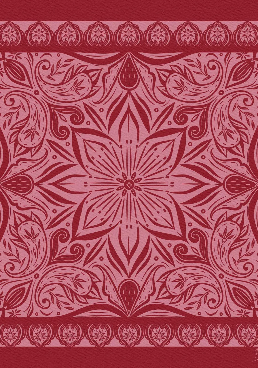 Lenço Mandacaru 110x110 (Rosa)