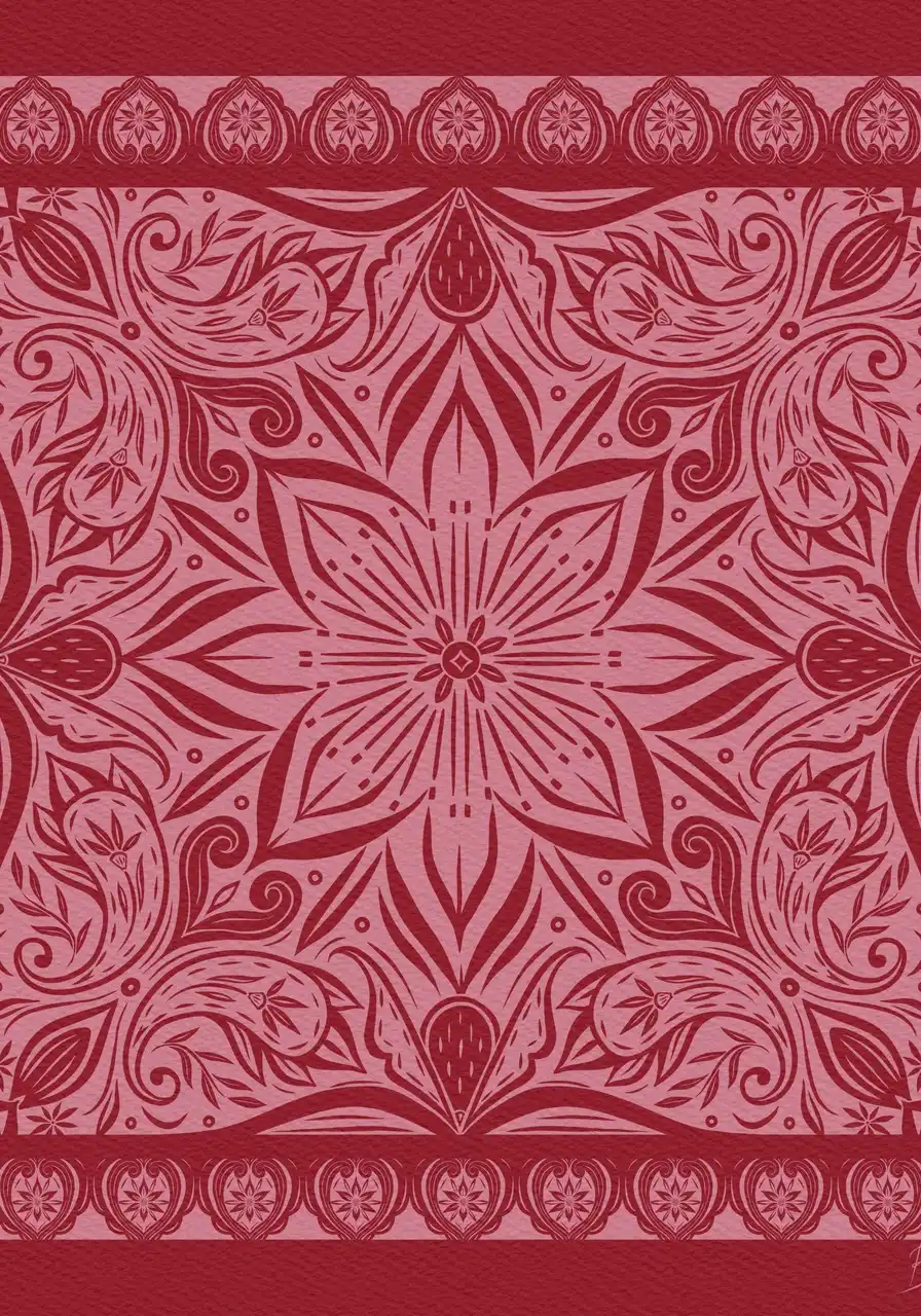 Lenço Mandacaru 110x110 (Rosa)