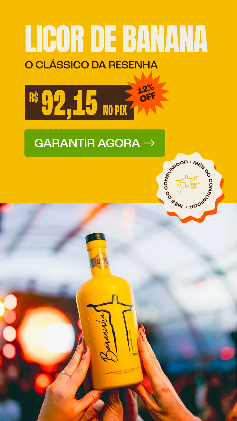 Banner mobile Mês do Consumidor - Licor Banana