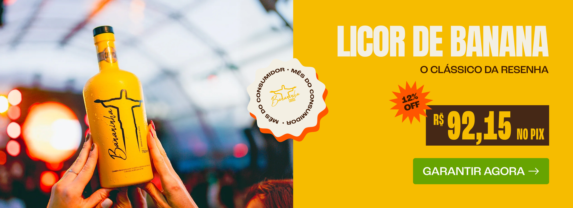 Banner Mês do Consumidor - Licor Banana