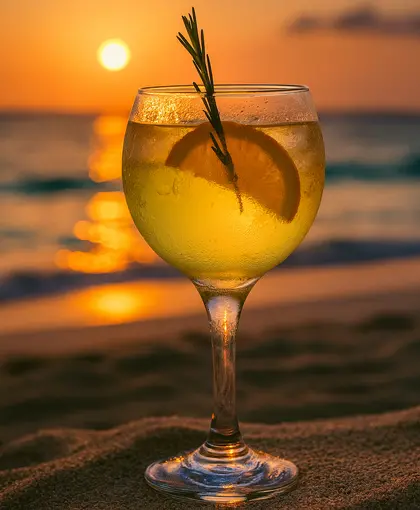 Pôr do Sol: gin cítrico com o toque da Bananinha