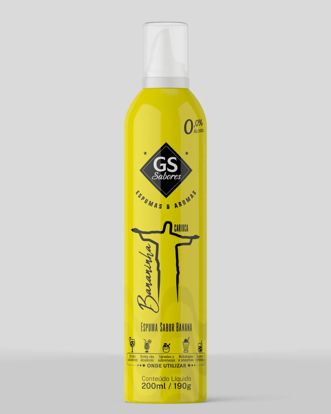 Espuma de Banana para Drinks - Bananinha Carioca | GS Sabores
