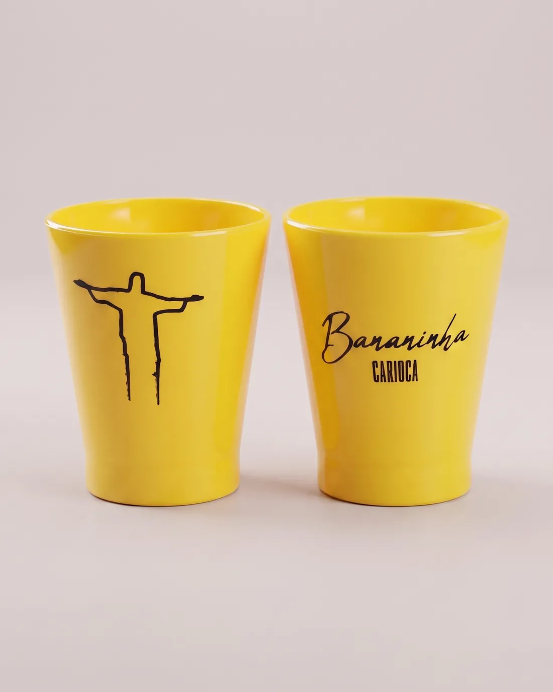 Copinho de Shot Plástico 25ml e 50ml - Bananinha Carioca