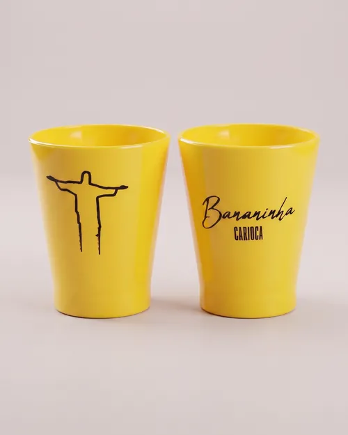 Copinho de Shot Plástico 50ml - Bananinha Carioca