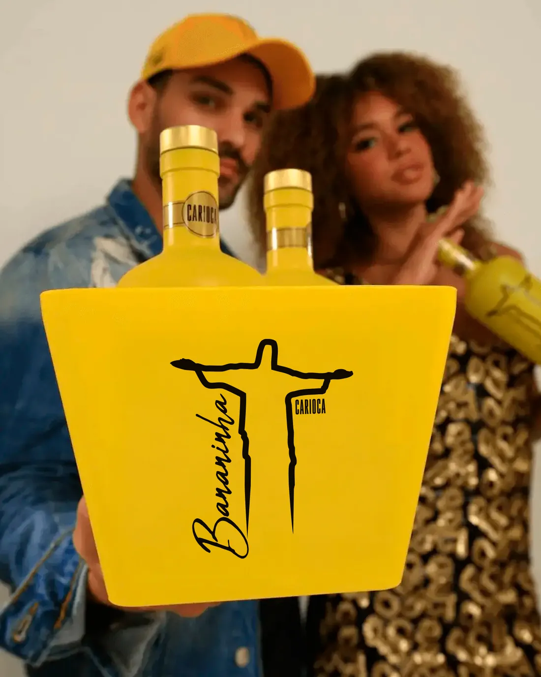 Balde de Plástico Para Bebida - Bananinha Carioca