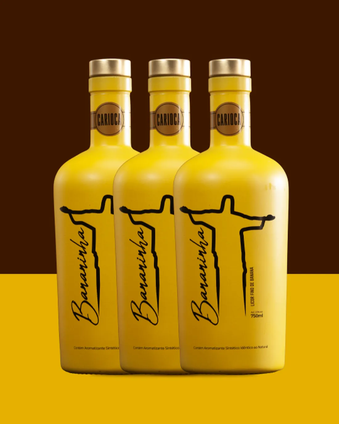 Kit 3 Garrafas Bananinha Carioca